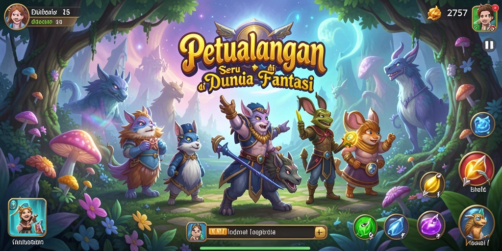 Tangkapan layar permainan menunjukkan momen seru dalam petualangan.