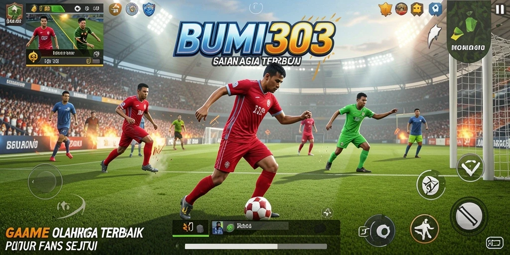 Tangkapan layar utama gameplay olahraga BUMI303 yang seru.