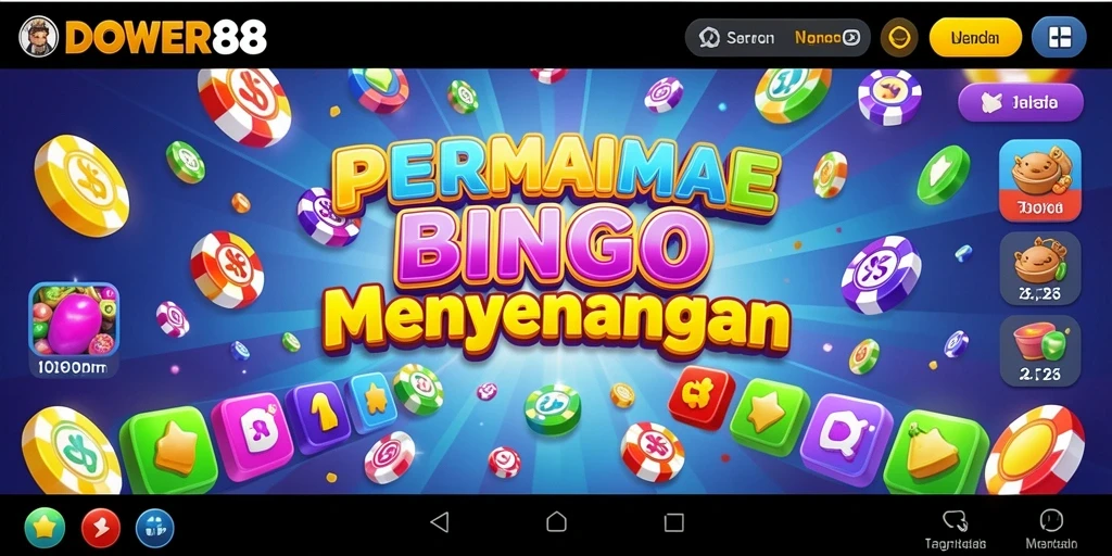 Screenshot gameplay Bingo DOWER88 yang menampilkan momen seru.