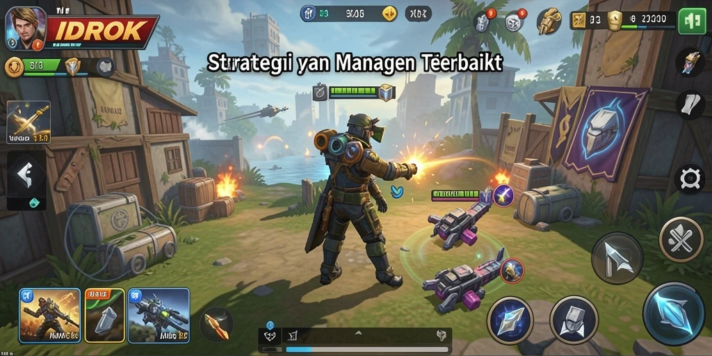 Tampilan gameplay menarik dari IDROK dengan berbagai strategi yang bisa diterapkan.