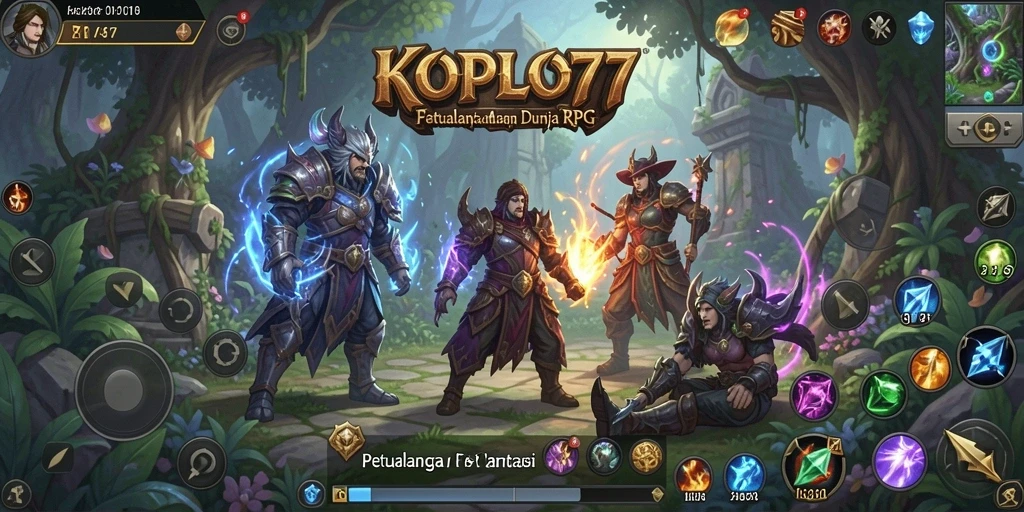 Tampilan utama gameplay KOPLO77 yang menakjubkan.