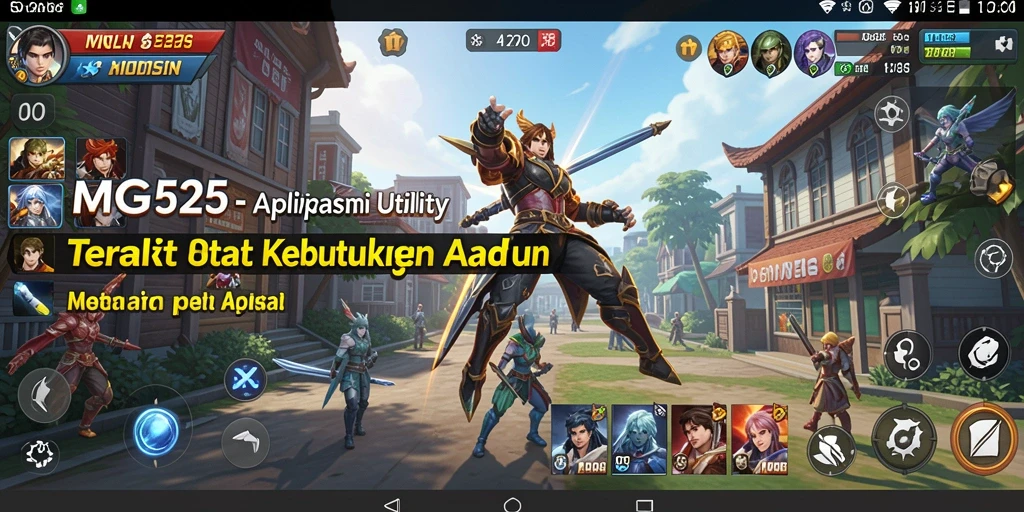 Screenshot MG525 menampilkan berbagai alat Utility yang tersedia.