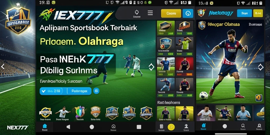 Tampilan menarik dan interaktif dari gameplay Sportsbook NEX777.