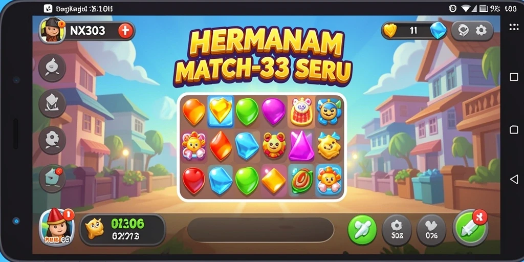 Tampilan gameplay NX303 yang penuh warna dan seru.