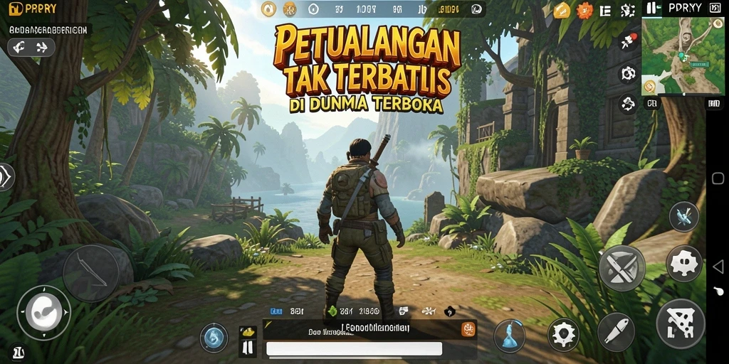Gameplay seru dan indah dari PPRRYY di dunia terbuka.