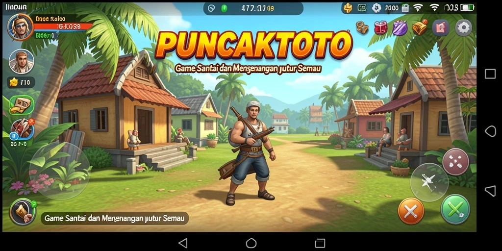 Tampilan menarik dari gameplay PUNCAKTOTO yang menghibur dan santai.