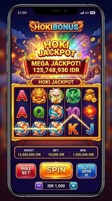 Ilustrasi fitur unggulan dari aplikasi hokibonus.